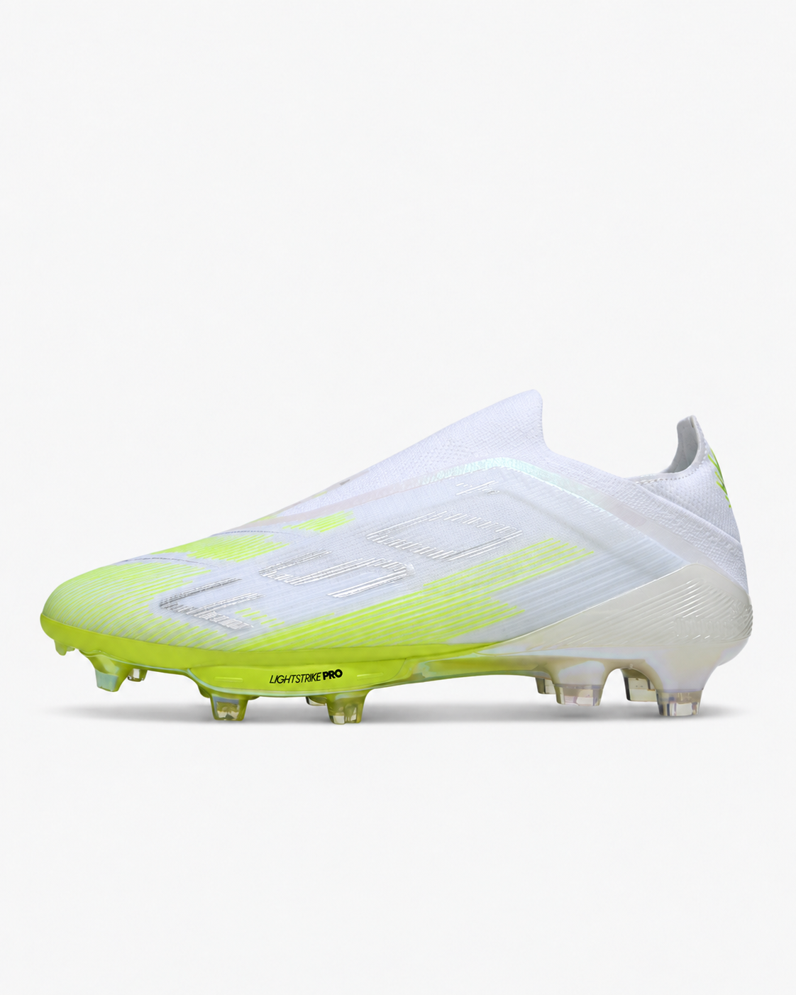 Adidas F50 Hyperfast Elite Laceless FG – White/Lucid Lemon