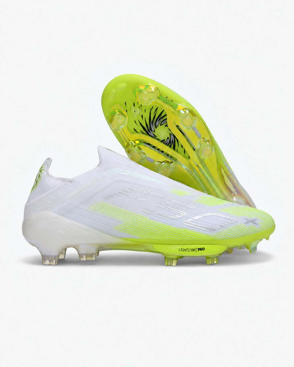 Adidas F50 Hyperfast Elite Laceless FG – White/Lucid Lemon